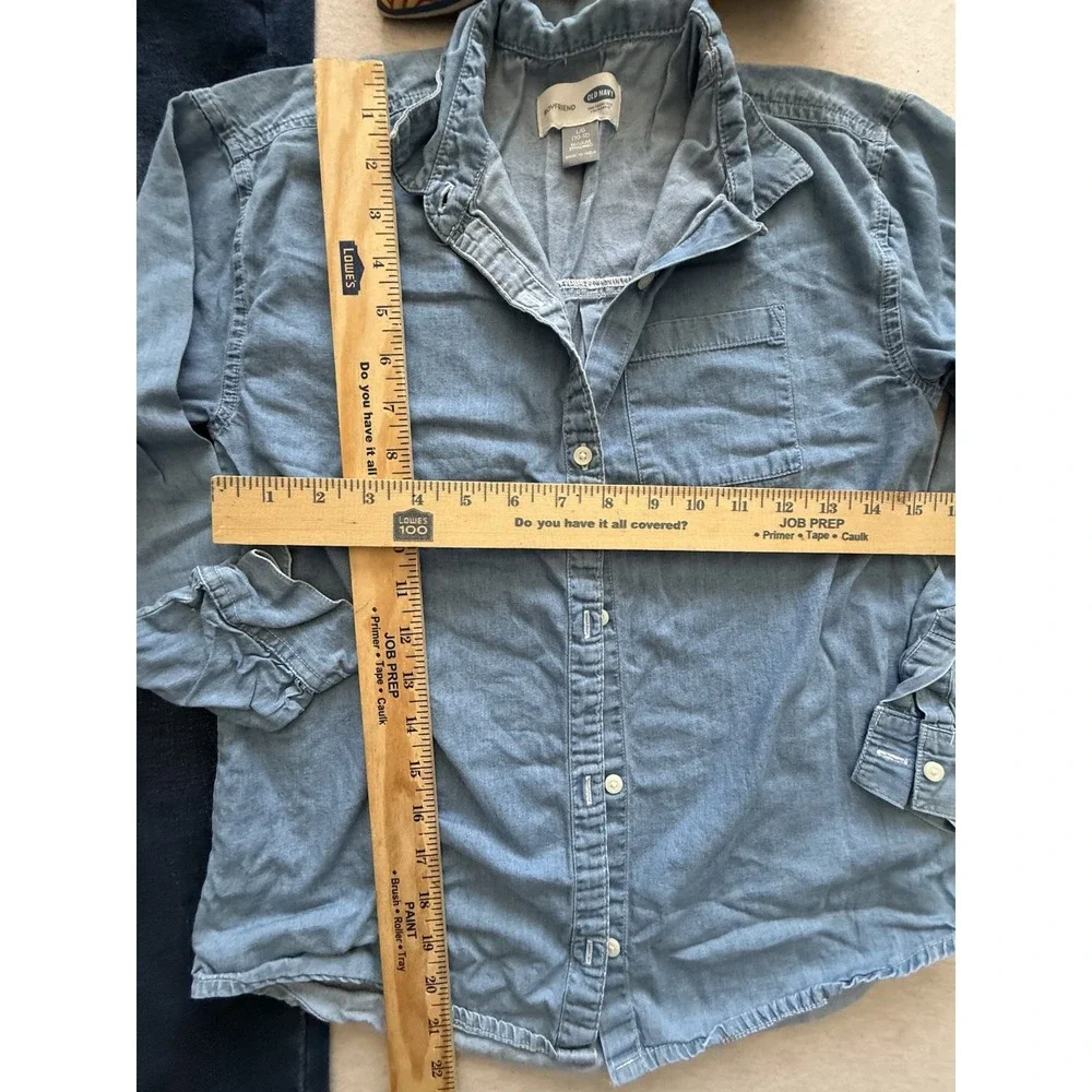 Old Navy Girls Size 10-12 Bundle 2 Jean Jeggin 1 Button Up And Sweater